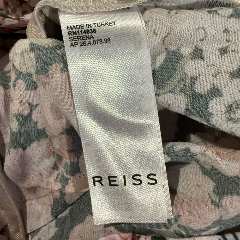 Reiss, NWOT Serena Floral Wide Leg Pants, Size 4 - Picture 9 of 16